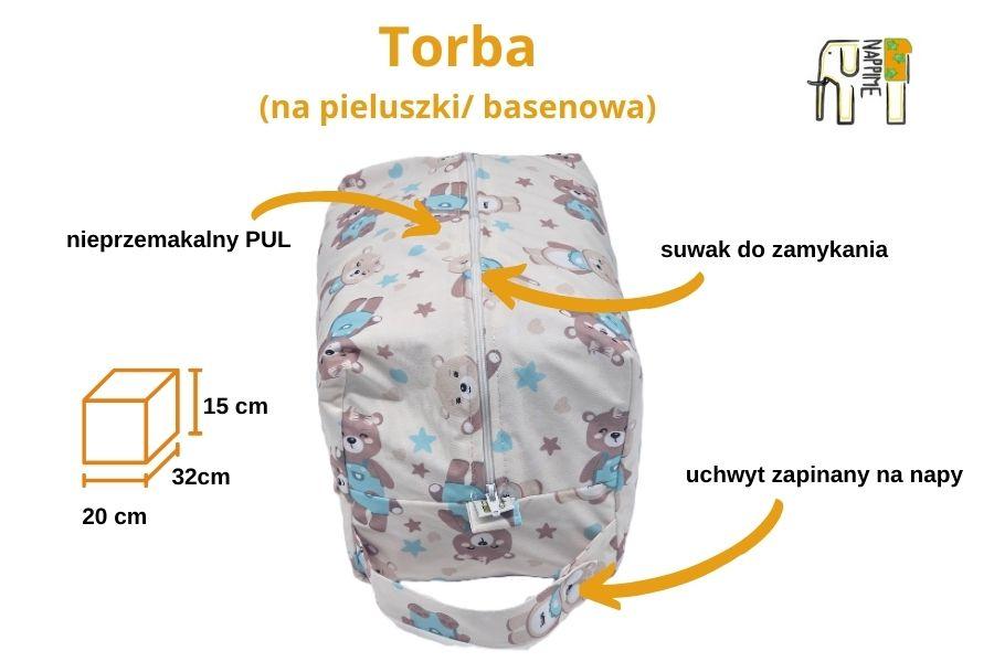 Torba na pieluszki jednorożce, nappime