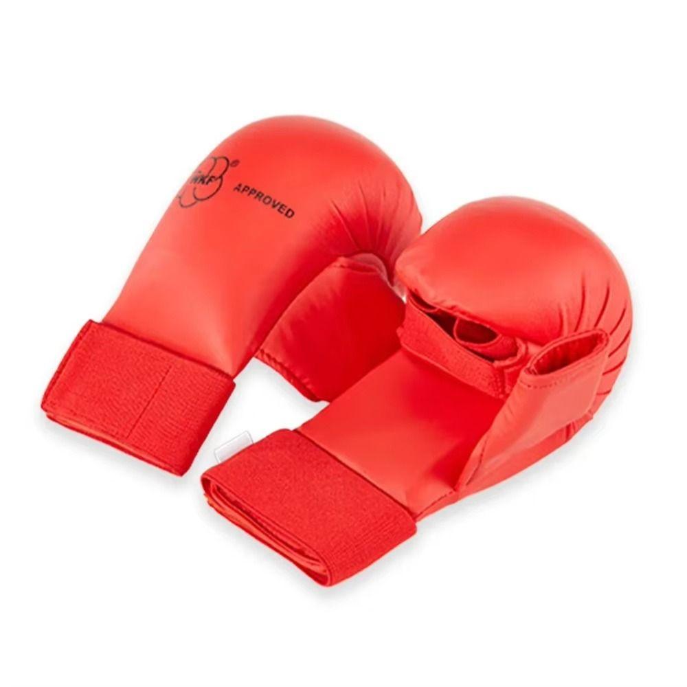 Thumb Protection Karate Gloves Half Finger Karate Hand Guard Boxing Gloves Martial Arts