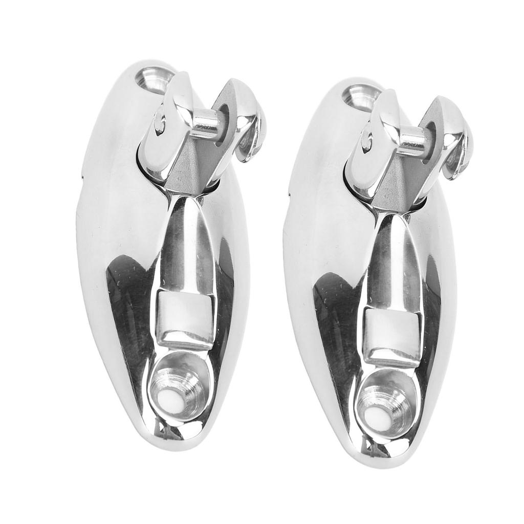 2PCS Top Deck Hinge Swivel Mount 316 Stainless Steel 90 degrees  Boat Top Fitting Hardware for Yachts Speedboats