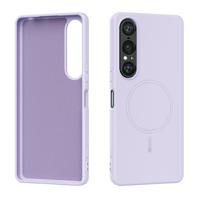 Liquid Silicone Invisible Magnetic Case For Sony Xperia 1V 1VI 1VII Baby Skin Touch Wireless Charging Soft Shockproof Case Cover