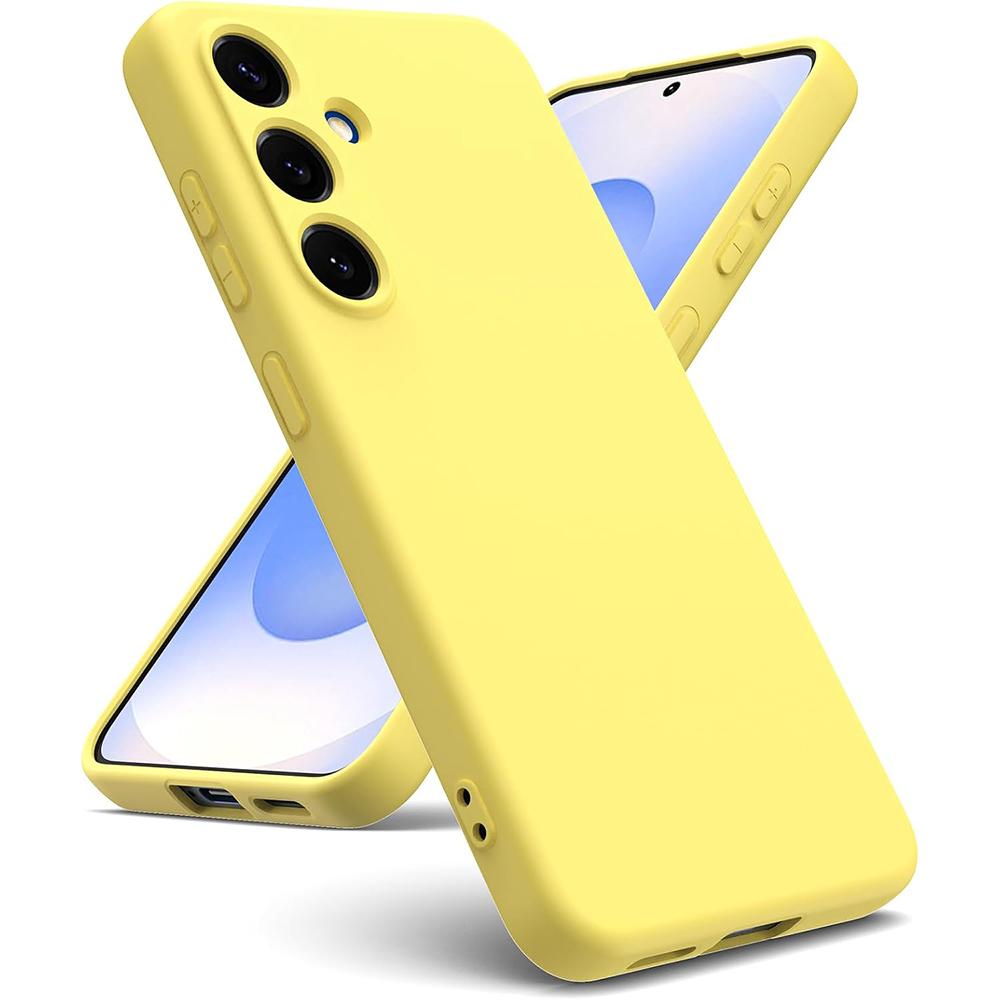 Роскошный Чехол из Жидкого Силикона для Samsung Galaxy S25 S24 S21 FE S23 S22 Ultra Plus Матовый Конфетный Цвет Мягкая Задняя Крышка Ударопрочный