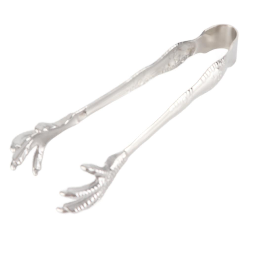 Eagle Claw Style Ice Tongs Food Grade Stainless Steel Prevents Slipping Ice Tongs for Home Bar Sugar Cubes Ice Cubes