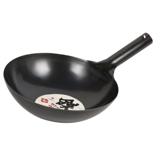 PEARL METAL Wok, Black, 27cm, Iron, Beijing Wok, HB-4214