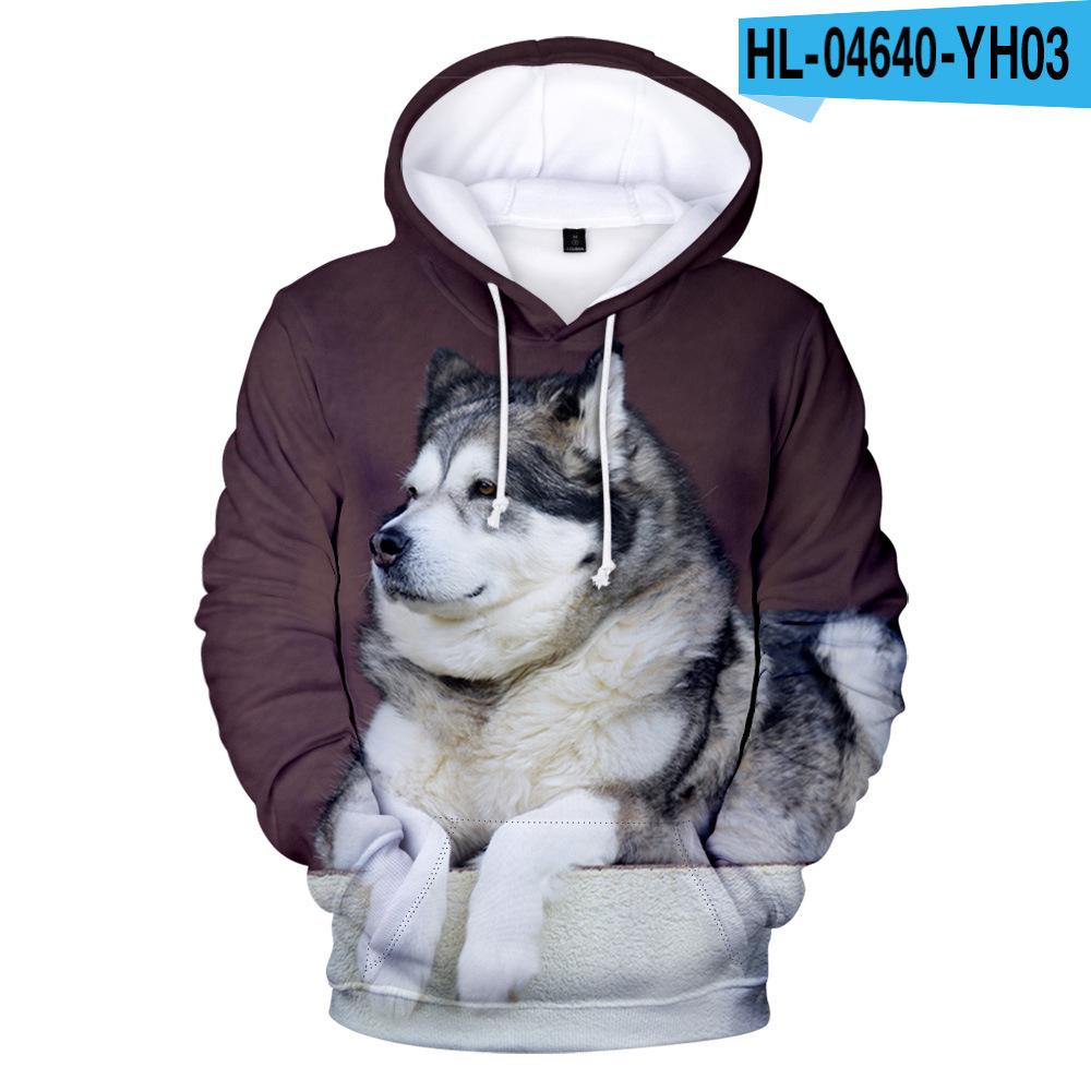 Толстовка с капюшоном для женщин и мужчин с 3D принтом собаки и хаски, уличная одежда, пуловер в стиле хип-хоп, куртка с капюшоном, мужская повседневная спортивная одежда