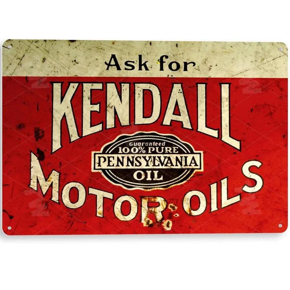 Винтажные металлические жестяные таблички Gulf Esso Agip Texaco Sinclair Mobile Табличка для мужской пещеры Моторное масло Гаражные наклейки на стену Газовый декор Табличка
