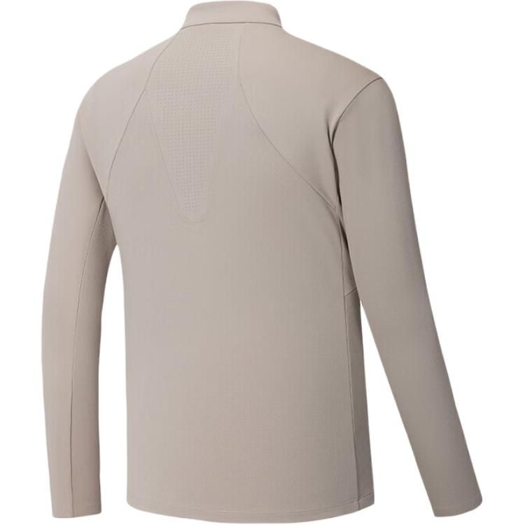 Men's ANTA Knitwear Men's Cloud Serpentine Gray Stand Collar Moderate
