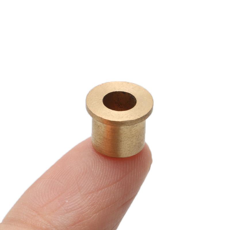 10PCS Mini Brass Bushing Shaft 2mm 3mm 4mm 5mm Rudder Flange Shafting Sleeve Bearing for RC Bait Boat DIY Model Accessories