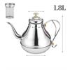 1,2/1,8 л Нержавеющая сталь Кофейник Элегантный Гибкий Носок Чайник С Фильтром Индукционная Плита Чайник Домашний Ресторан Чайник