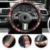 Эластичная противоскользящая универсальная чехол-оплетка на руль автомобиля - Дышащий автомобильный аксессуар с национальным дизайном