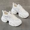 Dad Shoes Women's Shoes Versatile Platform Sports Breathable Mesh White Shoes Heightening Casual Shoes