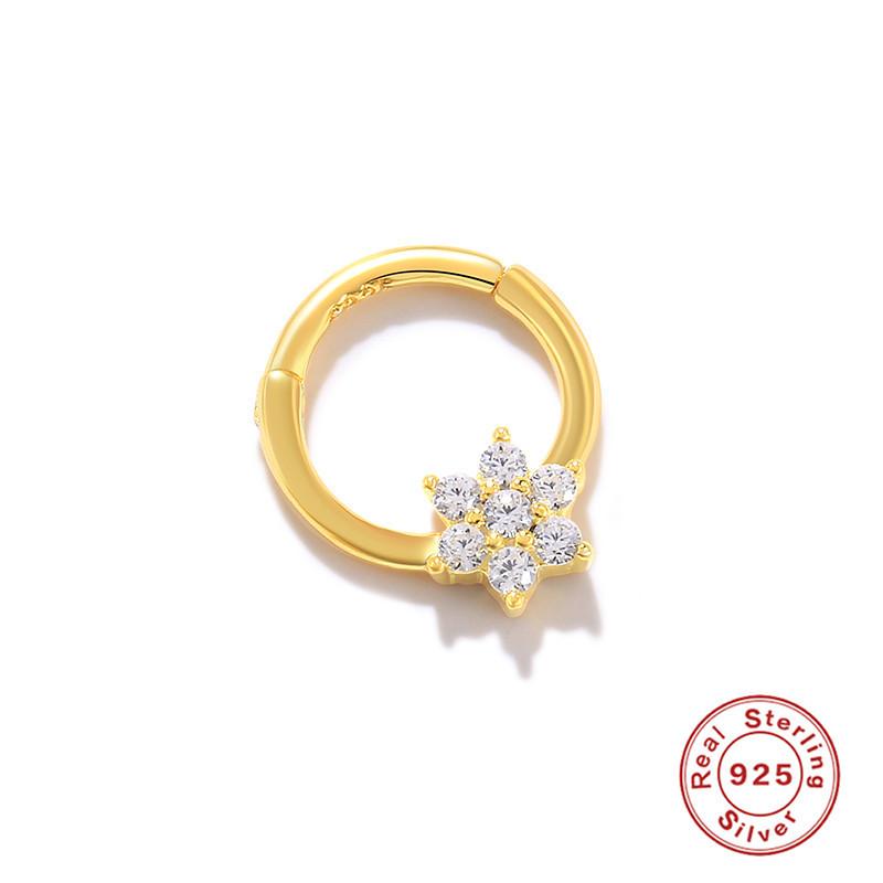 Серьги для пирсинга хряща из стерлингового серебра 925 пробы в стиле хип-хоп, кольца для носа, кольца для губ, серьги, украшения для тела, гипоаллергенные, для женщин и мужчин