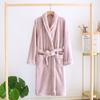 New Autumn and Winter Couple Pajamas Flannel Thickened Bathrobe Men and Women Large Size Long Warm Home Wear Robe