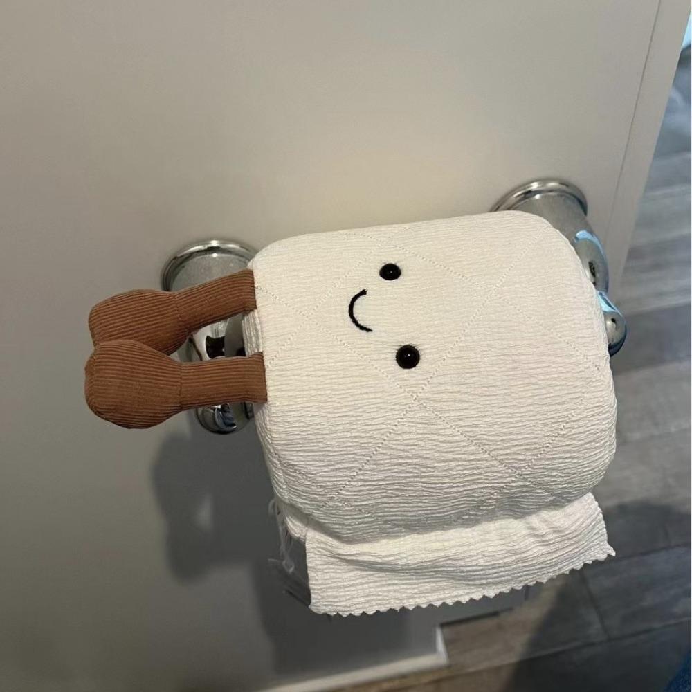 15cm Toilet Paper Plush Doll Cartoon Plush Roll Paper Doll Durable Plush Stuffed Toy