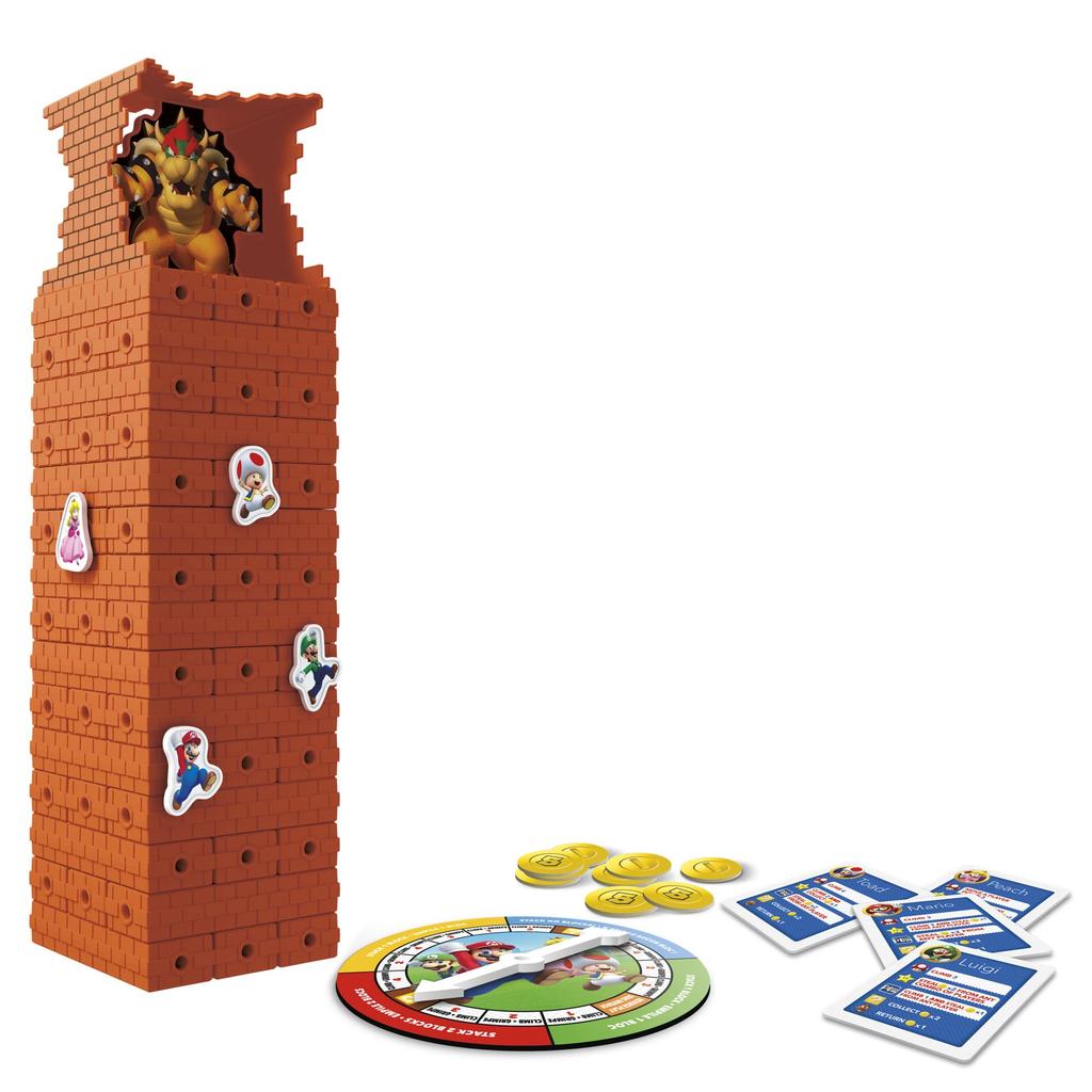 Hasbro Gaming Jenga Super Mario Super Mario Block Stacking Tower Game for Ages E9487 Genuine Product Fans, 8+