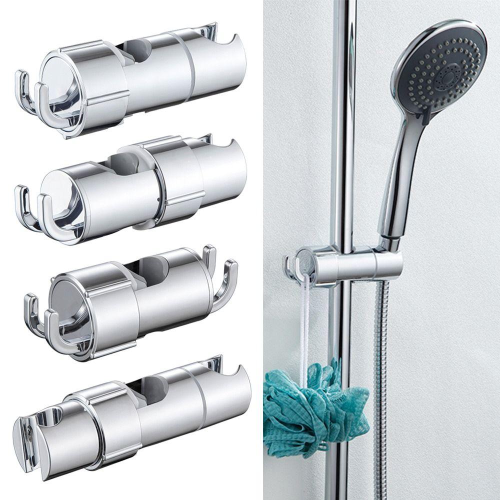 Rotatable Shower Head Holder With Storange Hook Sprayer Fixed Base Hardware Bath Accessories