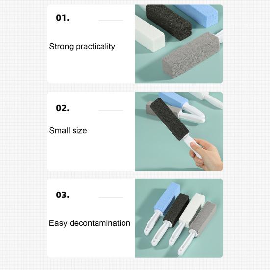 Пемза для унитаза Удаление пятен от жесткой воды и кальциевых отложений Длинная ручка Эргономичный