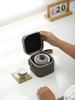 Outdoor Portable Ceramic Tea Set: One Pot, Three Cups, Gradient Grey Glaze for Travel and Business Trips
