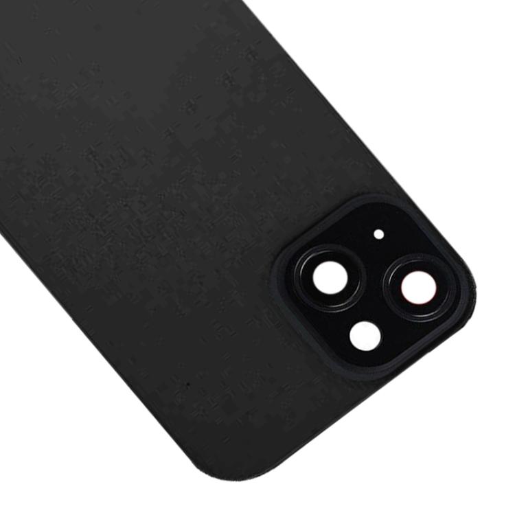 Для iPhone 15 Стеклянная задняя крышка аккумулятора с креплением для вспышки + Модуль беспроводной зарядки