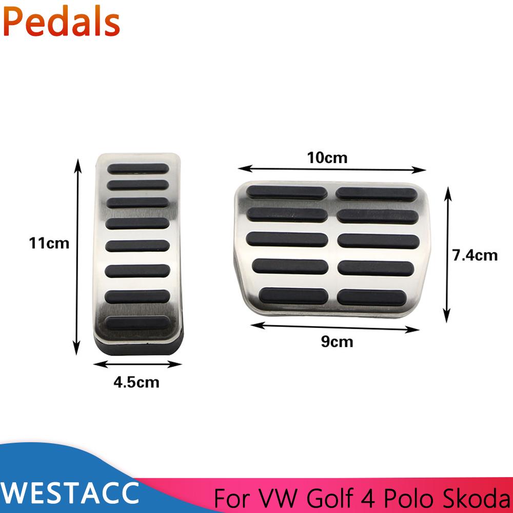 Автомобильные педали газа тормозной упор чехол для Volkswagen Vw Polo Golf 4 Bora Beetle RSi GTI R32 для SEAT Leon 1M Toledo