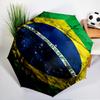 Brazil Artwork Printed Automatic Umbrella, 8-Frame for Travel, camping, Casual Umbrella, Essential Gift for  for family and friends