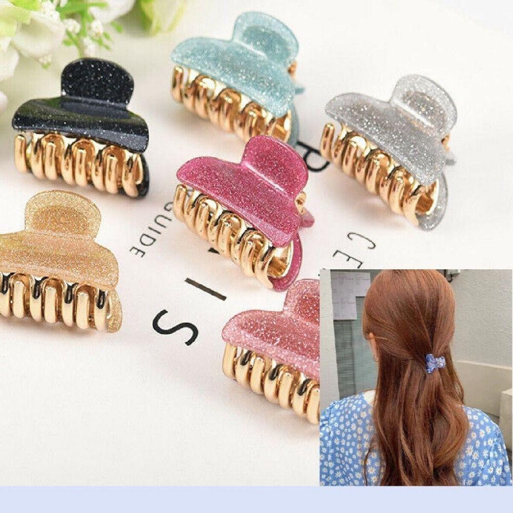 Barrette Acrylic Hair Clip Candy Colors Butterfly Hair Clip Cute Hairpin Clamp  Women Girl