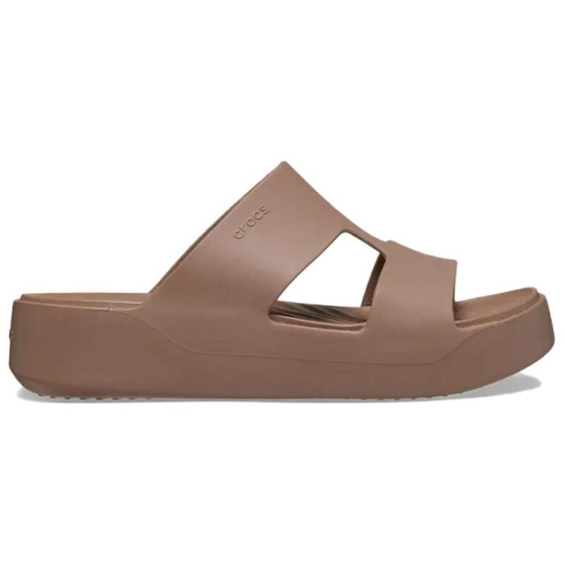 Crocs Модные и Минималистичные Тапочки с Темпераментом Нескользящие Амортизирующие Женские Коричневые