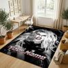 Personalized Crystal Velvet Carpet,Lady Gaga Custom Printed Name, Plush Area Rug For Home Indoor Decor