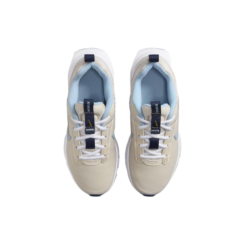 Nike Air Max Intrlk Удобная Универсальная Ткань Синтетическая Кожа Низкий Верх Детская Повседневная Обувь Детские кроссовки Желтый Белый DH9393-104