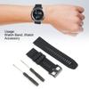 26 мм ремешок для часов силиконовый с пряжкой водонепроницаемый ремешок для часов подходит для Garmin fenix 5Xplus (черный)