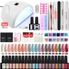 PHOENIXY Gel Nail Kit 20 Colors Nail Polish Soak Off Gel With 36W UV LED Nail Lamp Set Nail Art Tools Set For Nail Design