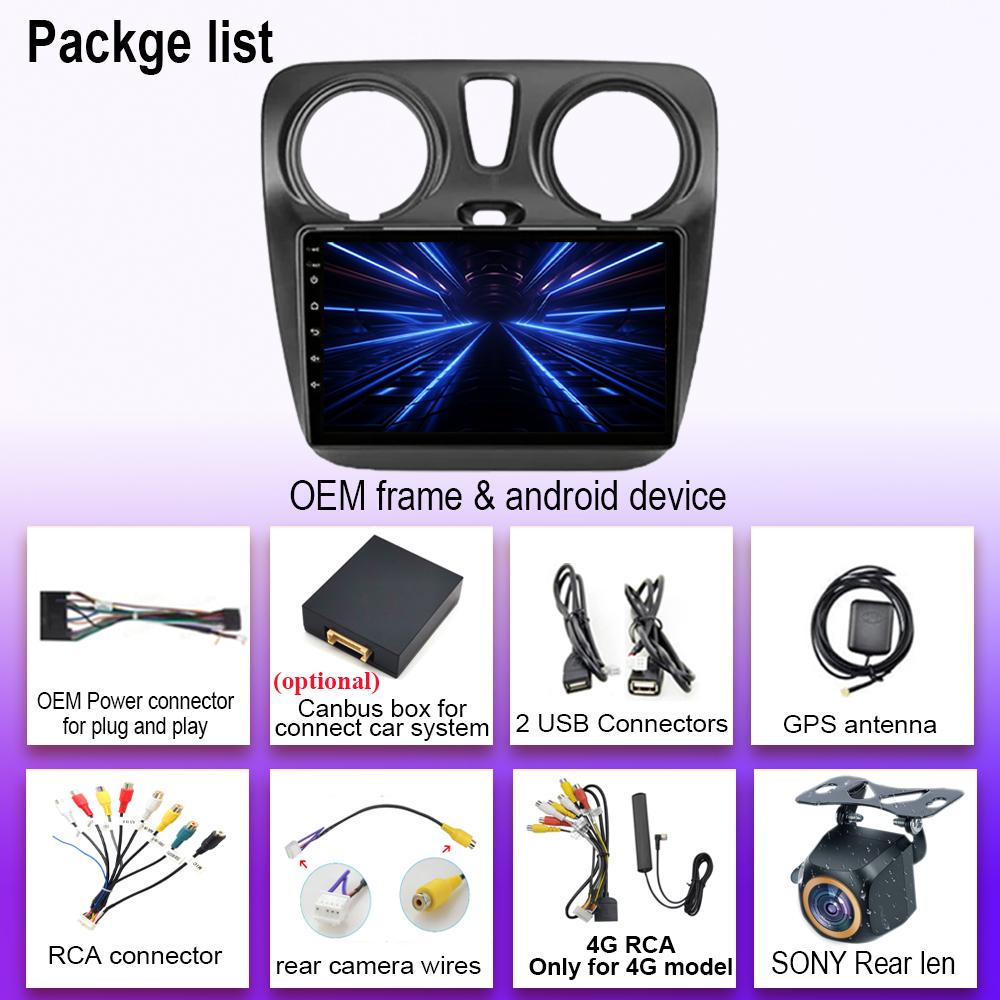 Android 14 для Renault Lodgy 2021 Dokker 2012 - 2020 беспроводной автомобильный мультимедийный проигрыватель без 2din DVD GPS навигация Mirror Link Wifi