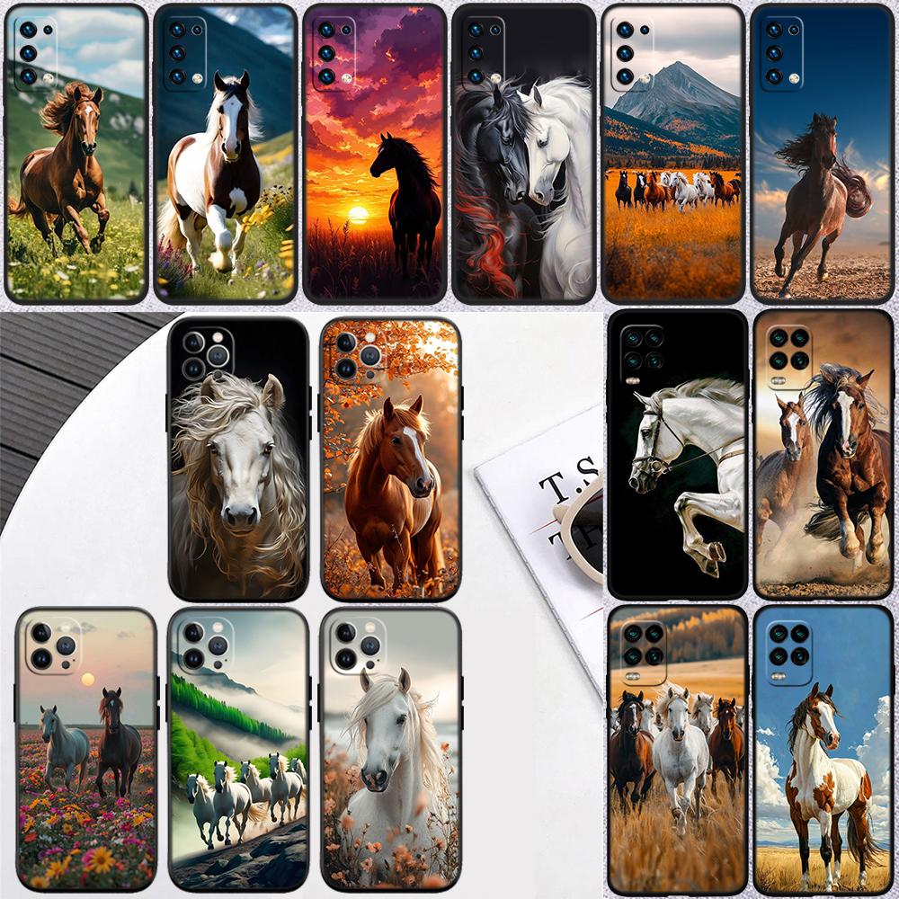 Чехол для телефона 'Красивая лошадь' для Samsung Galaxy S24 S25 Ultra FE Plus Edge A22 A24 A25 A35 A02S A21S