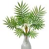Тропические растения Искусственная пальма 12/14/23 листа Искусственный папоротник Украшение для рабочего стола в офисе
