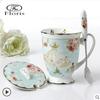 Керамическая кружка Floris British Bone China – Стильная чашка для кофе, чая или воды для офиса