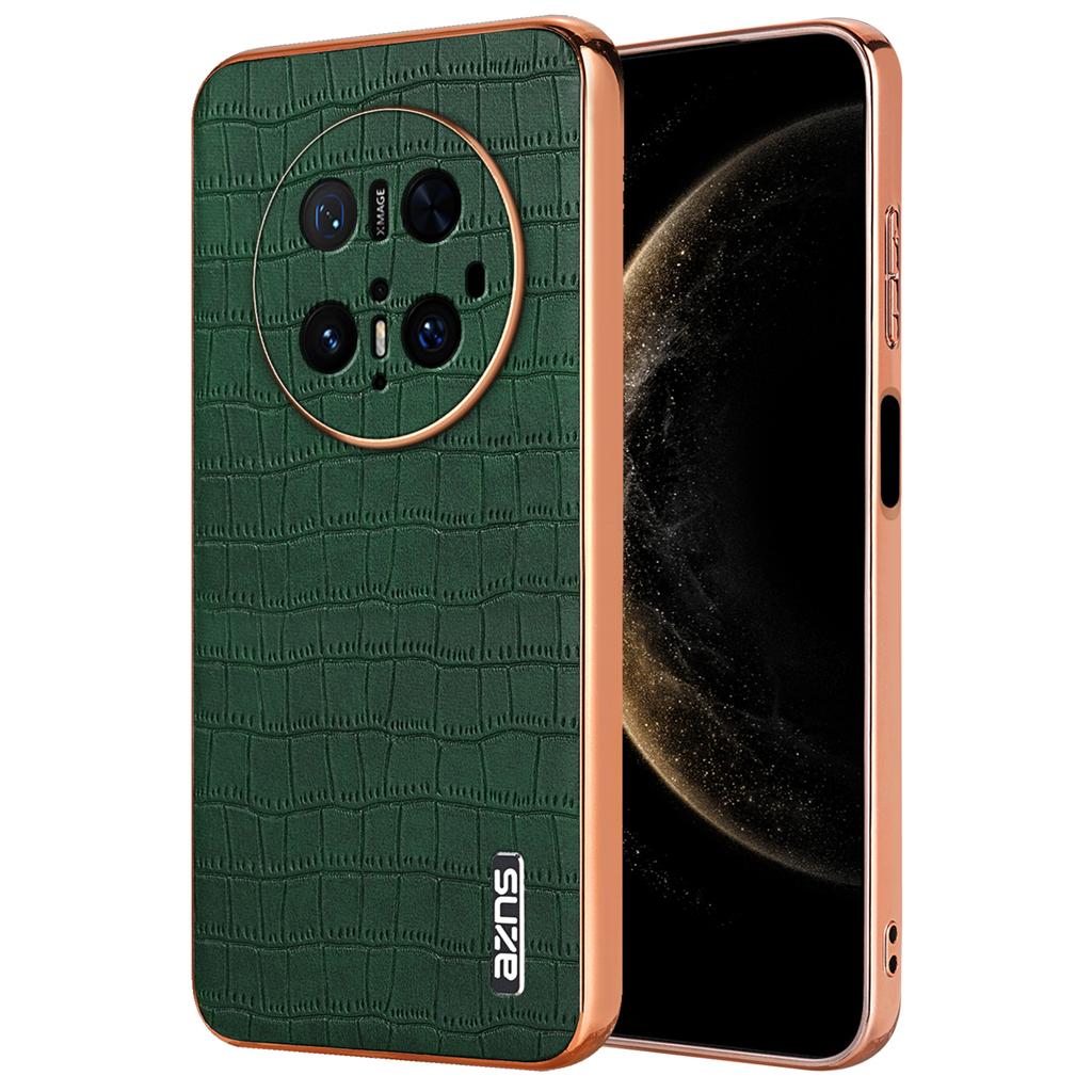 AZNS For Huawei Mate 70 Pro/70 Pro+ Case Electroplating Crocodile Texture PU+TPU Phone Cover