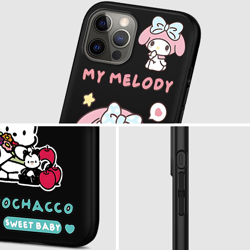 Чехол Cinnamoroll Kuromi для Apple iPhone 13 14 Plus 11 12 Mini 15 Pro Max 7 8 SE 2020 X XS XR Силиконовый Мягкий Чехол для Телефона