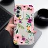 Ударопрочный чехол с цветочным принтом для телефона Samsung S25 Ultra S24 FE S23 S22 A56 A36 A55 A16 A26 A35 Тонкий матовый кожаный чехол-бампер из ТПУ с текстурой