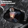 2Pcs Car Mirror 360 Degree Adjustable Wide Angle Side Rear Mirrors Blind Spot Snap Way for Parking Auxiliary Rear View Mirror