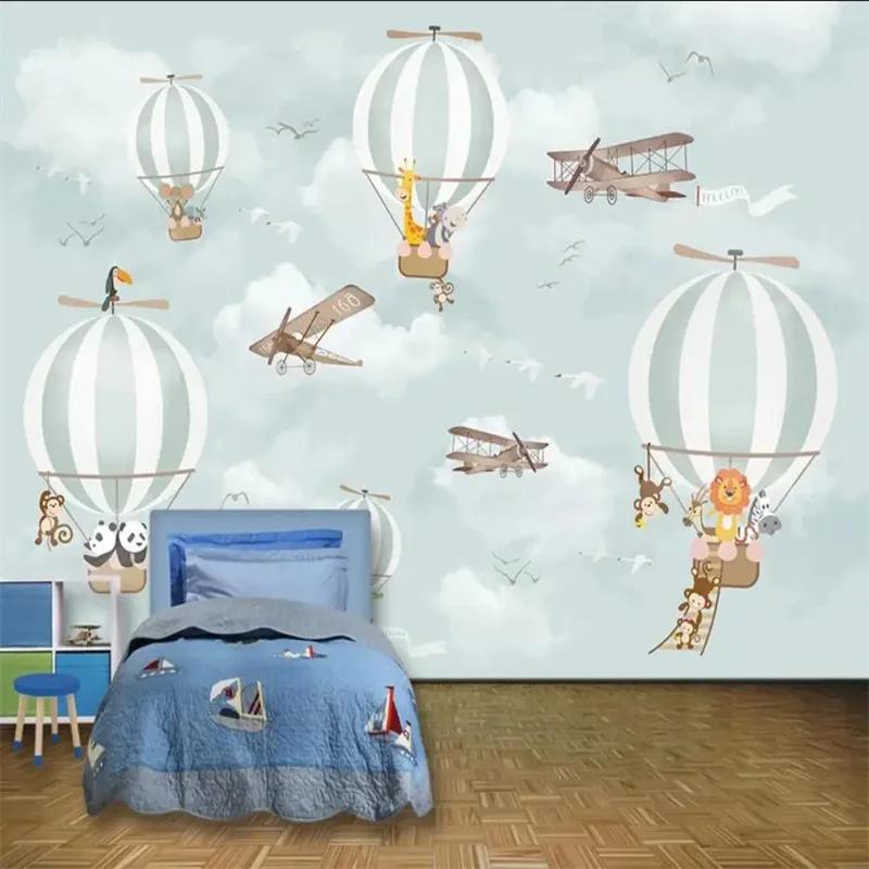 Обои 3d фотообои мультфильм воздушный шар фон обои домашний декор 3d обои