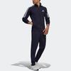 Adidas Striped Logo Print Zipper Slim Fit Sports Suit Men Suits Dark-Blue GT8802