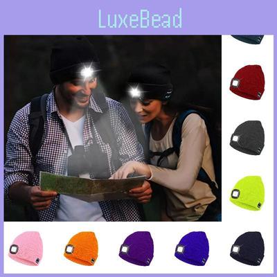 Уличная вязаная шапка-бини с Bluetooth, заряжаемая через USB, с функциями музыки и света для зимнего комфорта