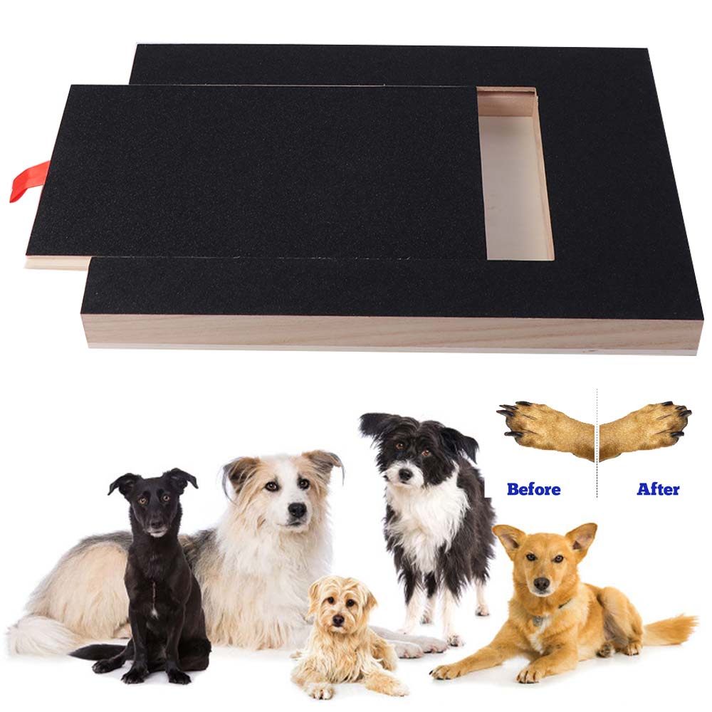 Wooden Dog Scratching Board Pull-Out Dog Scratch Pad Play Grab Board Pet Scratching Board  Paw Care