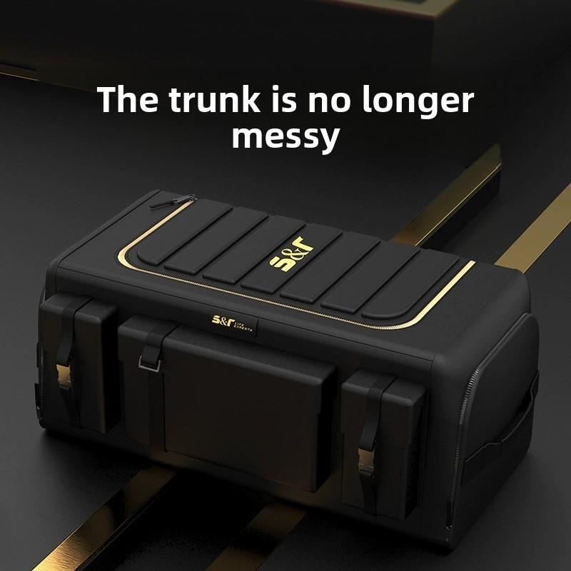 Organizador de maletero para coche caja de almacenamiento plegable accesorios para vehículo