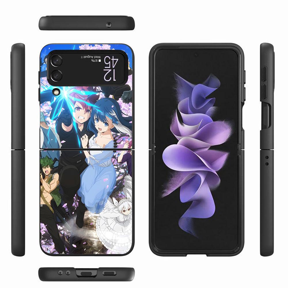 Чехол Yozakura Family Mission для Samsung Galaxy Z Flip4 Flip3 5G, жесткий ПК-чехол для мобильного телефона Z Flip 4 3, черный, чехол Zflip4 Zflip3