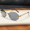 Light Luxury Geometric Square Sunglasses With Uv400 Protection For Fashion Women And Men