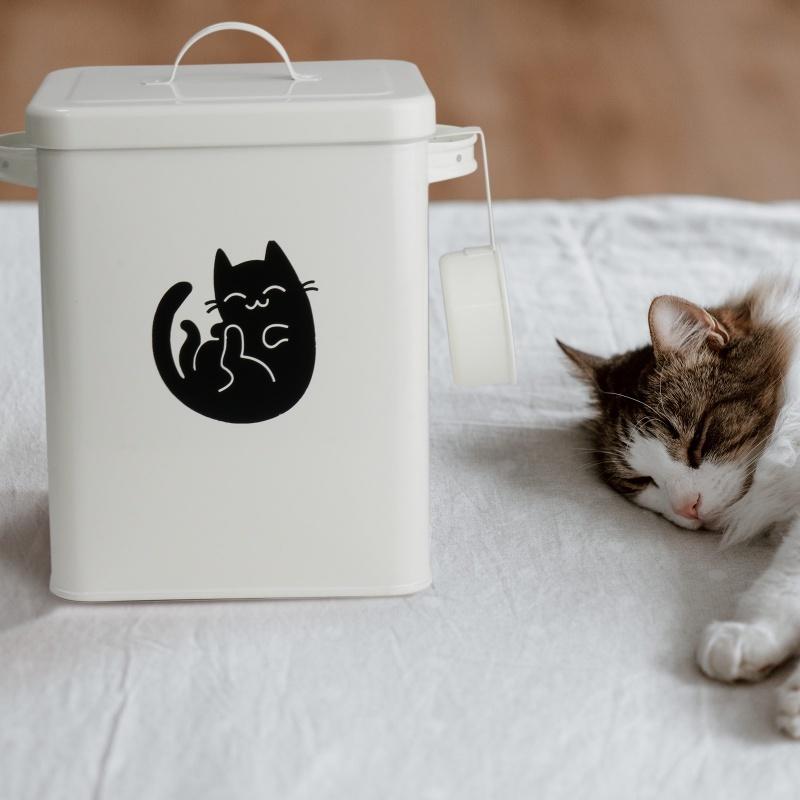 Ведро для хранения кошачьего корма ведро для хранения собачьего корма герметичный влагостойкий контейнер для хранения металлическое ведро для хранения лакомств для домашних животных