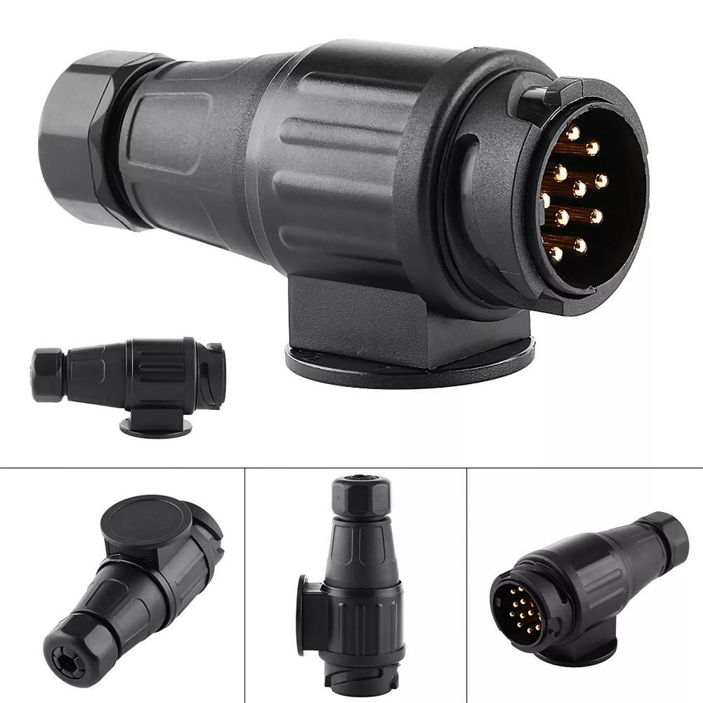 13-pin Trailer Plug Waterproof 12V Trailer European Standard Trailer Plug 13 Pole Electrical Connector For Car Truck RV V1V7