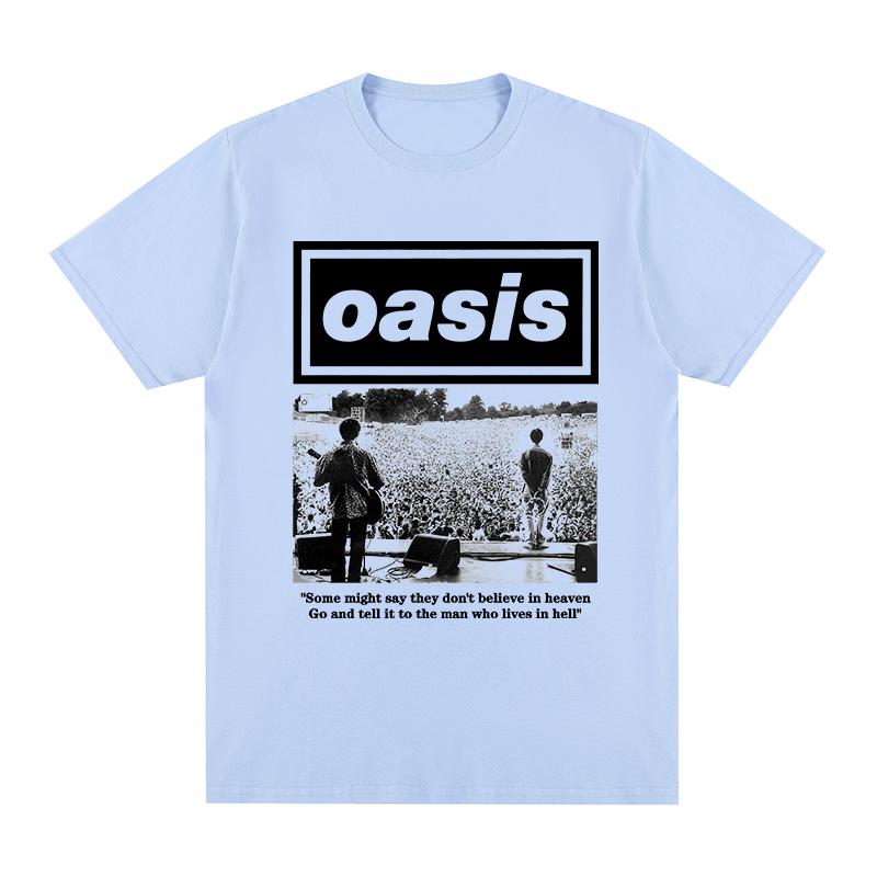 Oasi Rock Band Logo Vintage t-shirt British Music Albums Gift Idea Clothes Cotton Men T shirt New TEE TSHIRT Womens tops