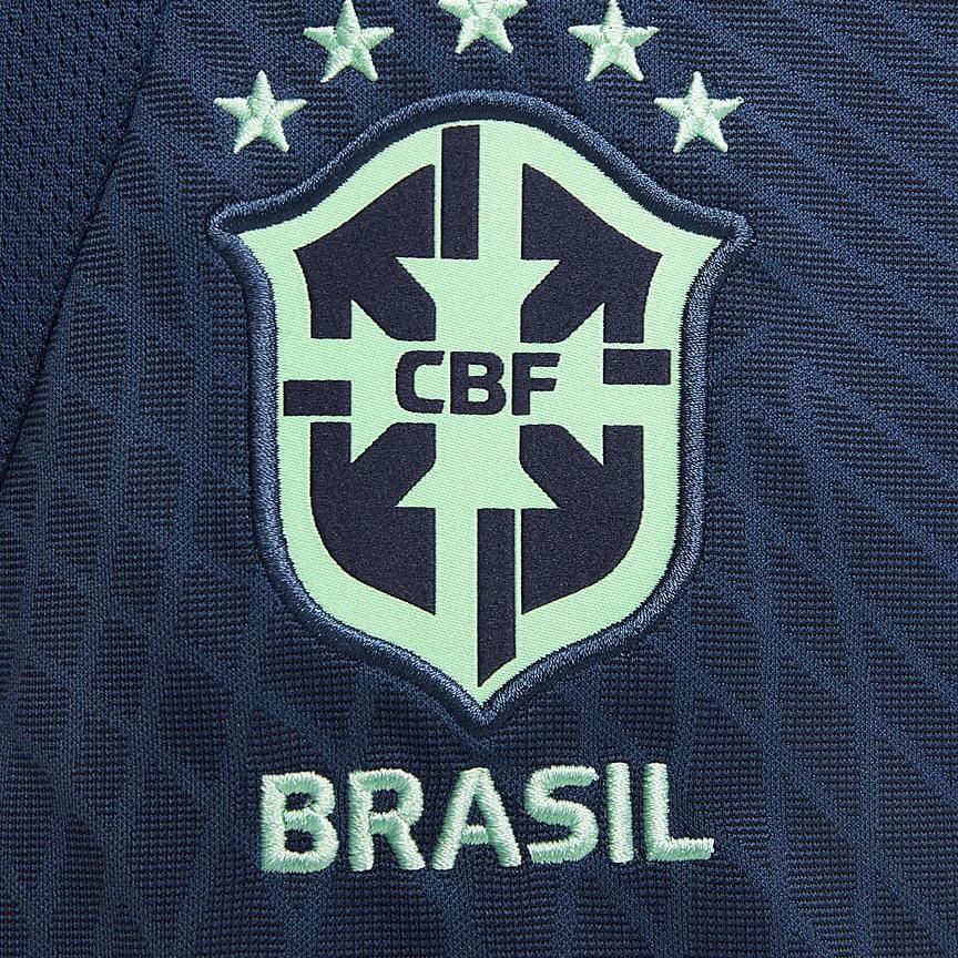 Nike Футбольные шорты сборной Бразилии по футболу с логотипом, фирменной текстурой и шнурком, повседневные мужские шорты синего цвета DH6466-490