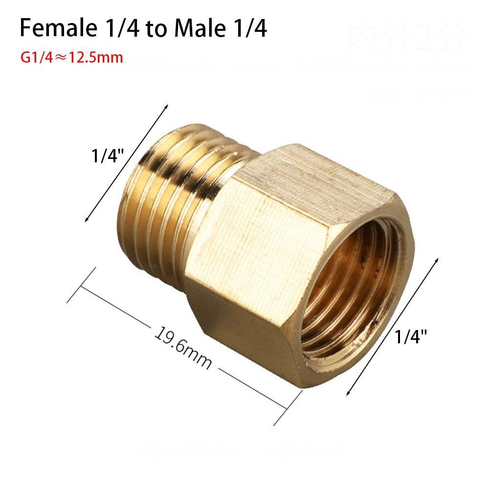 1/8 1/4 3/8 1/2 3/4 Резьбовые шестигранные переходники-редукторы с внутренней резьбой на наружную Медная трубная арматура Вода Газ Адаптер-соединитель